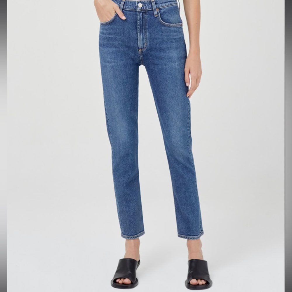 NWT Agolde Merrel Ankle Straight Leg Jean in Cinema